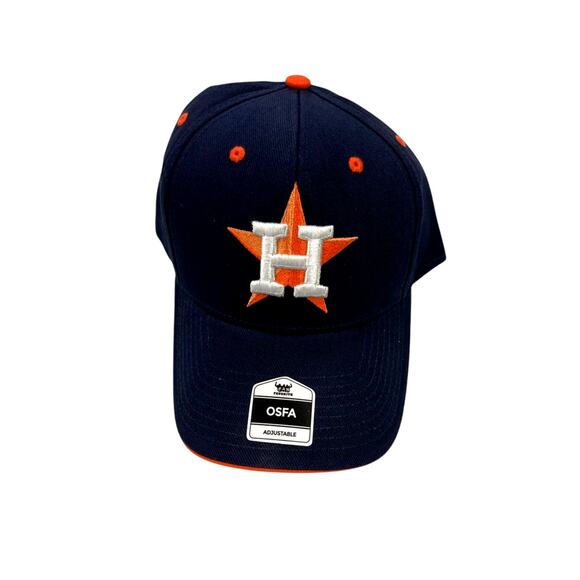 Houston Astros Adjustable Hat MLB Logo Navy Baseball Cap NEW Unisex Adult - Picture 1 of 3